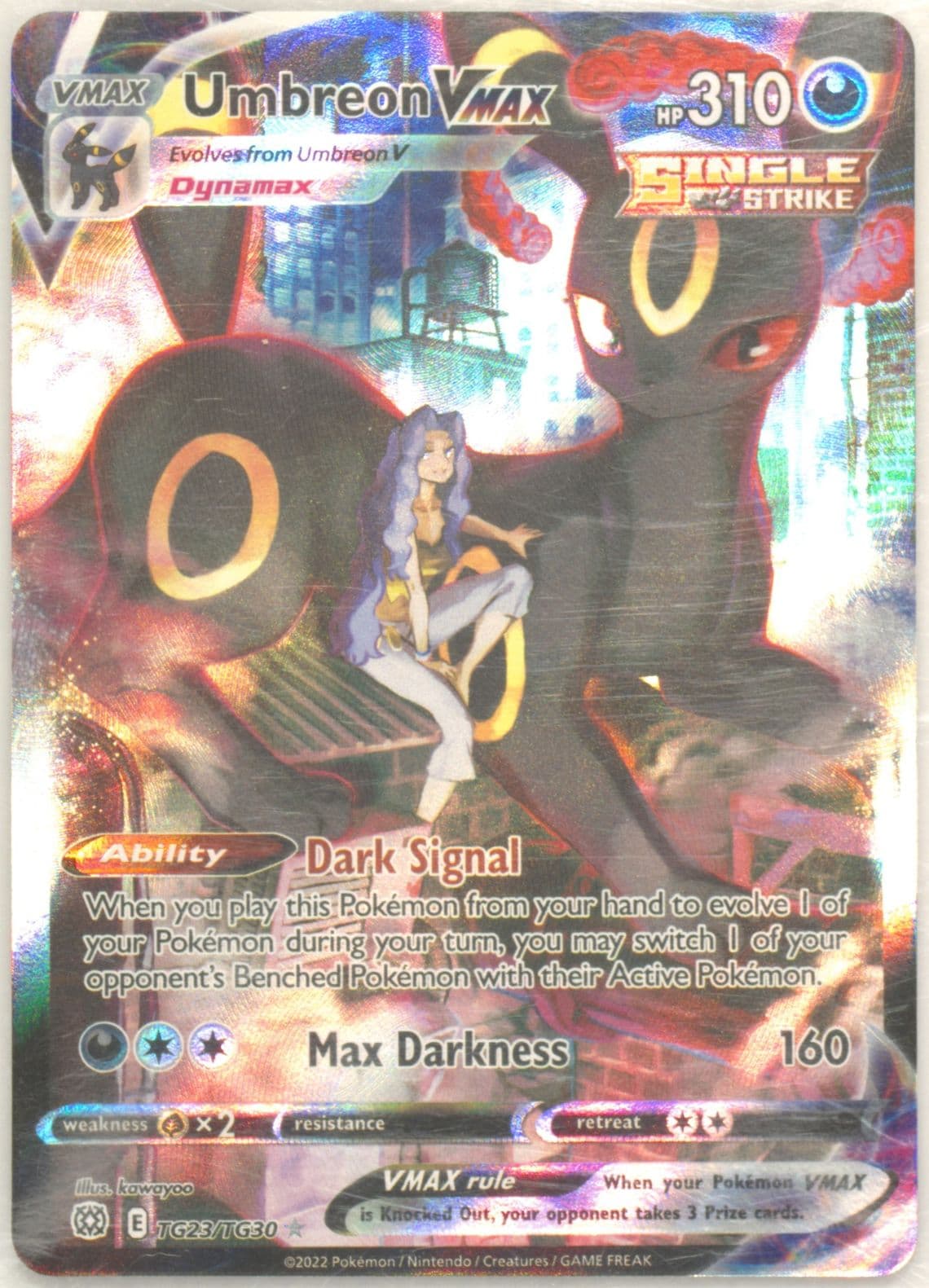 Full Art/Umbreon Vmax (TG23) 2022 Pokemon Sword & Shield Brilliant Stars
