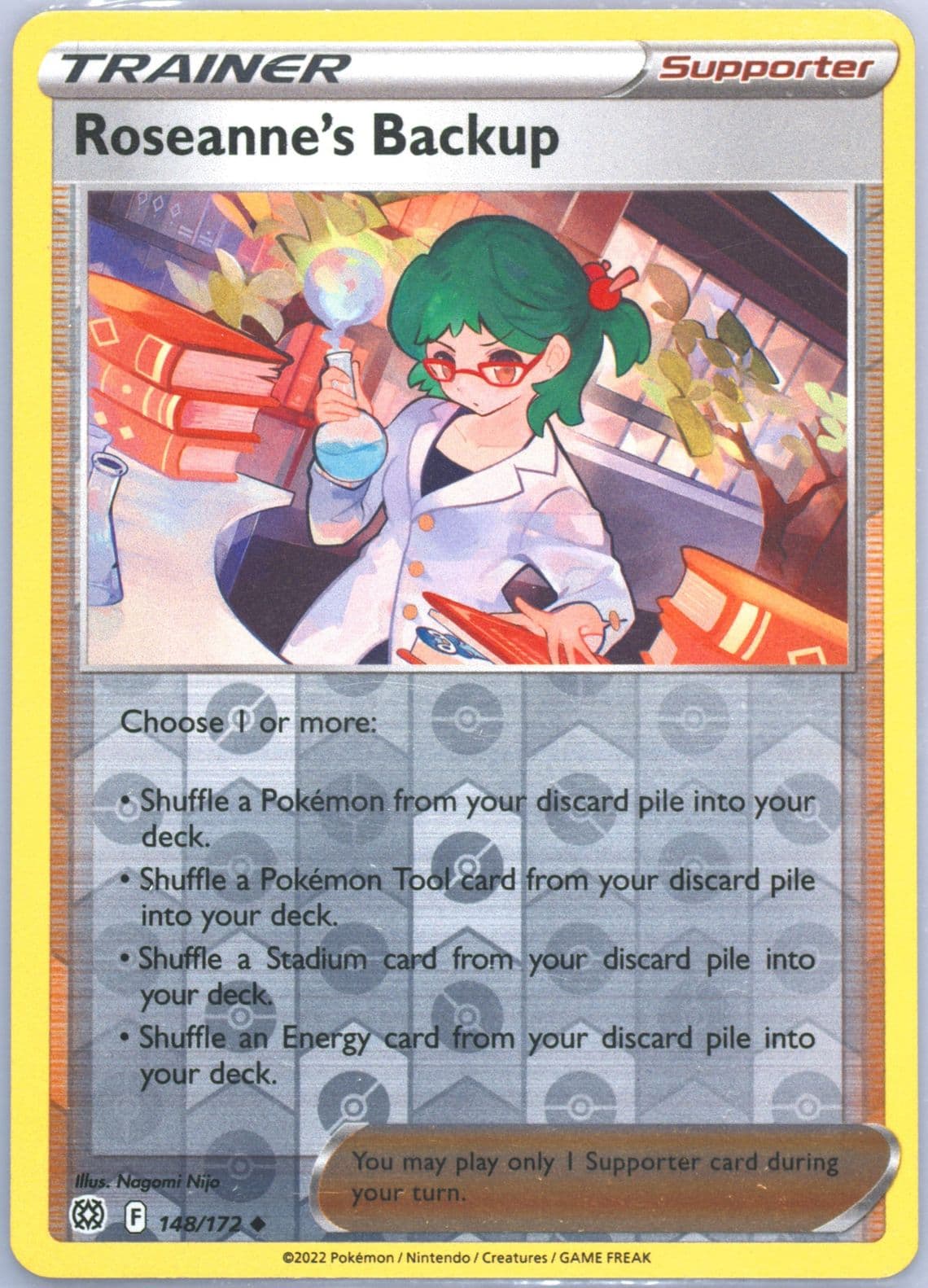 Roseanne's Backup-Reverse Foil (148) 2022 Pokemon Sword & Shield Brilliant Stars