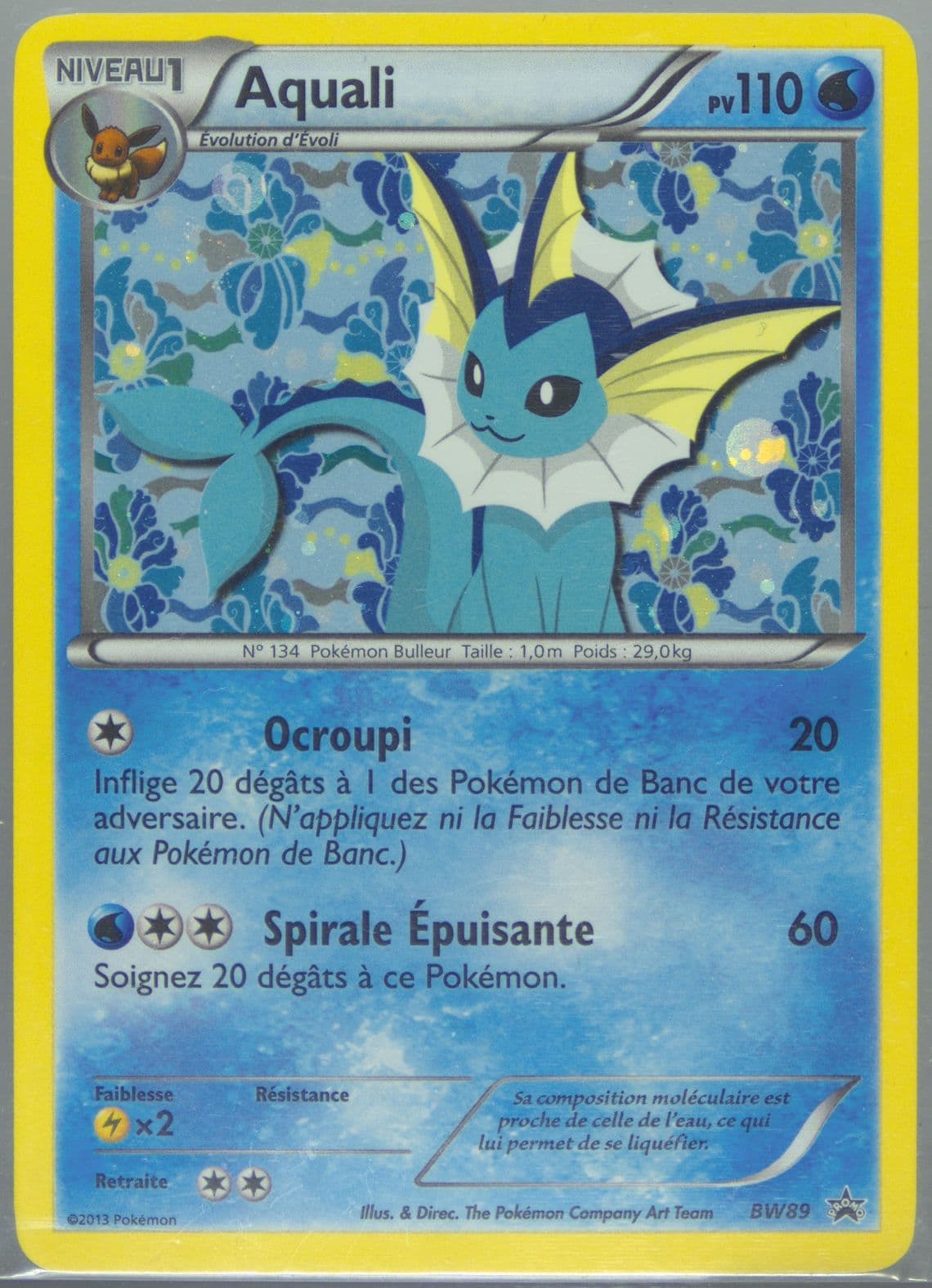 Aquali Sylveon Collection-French (BW89) 2013 Pokemon Black & White Promo