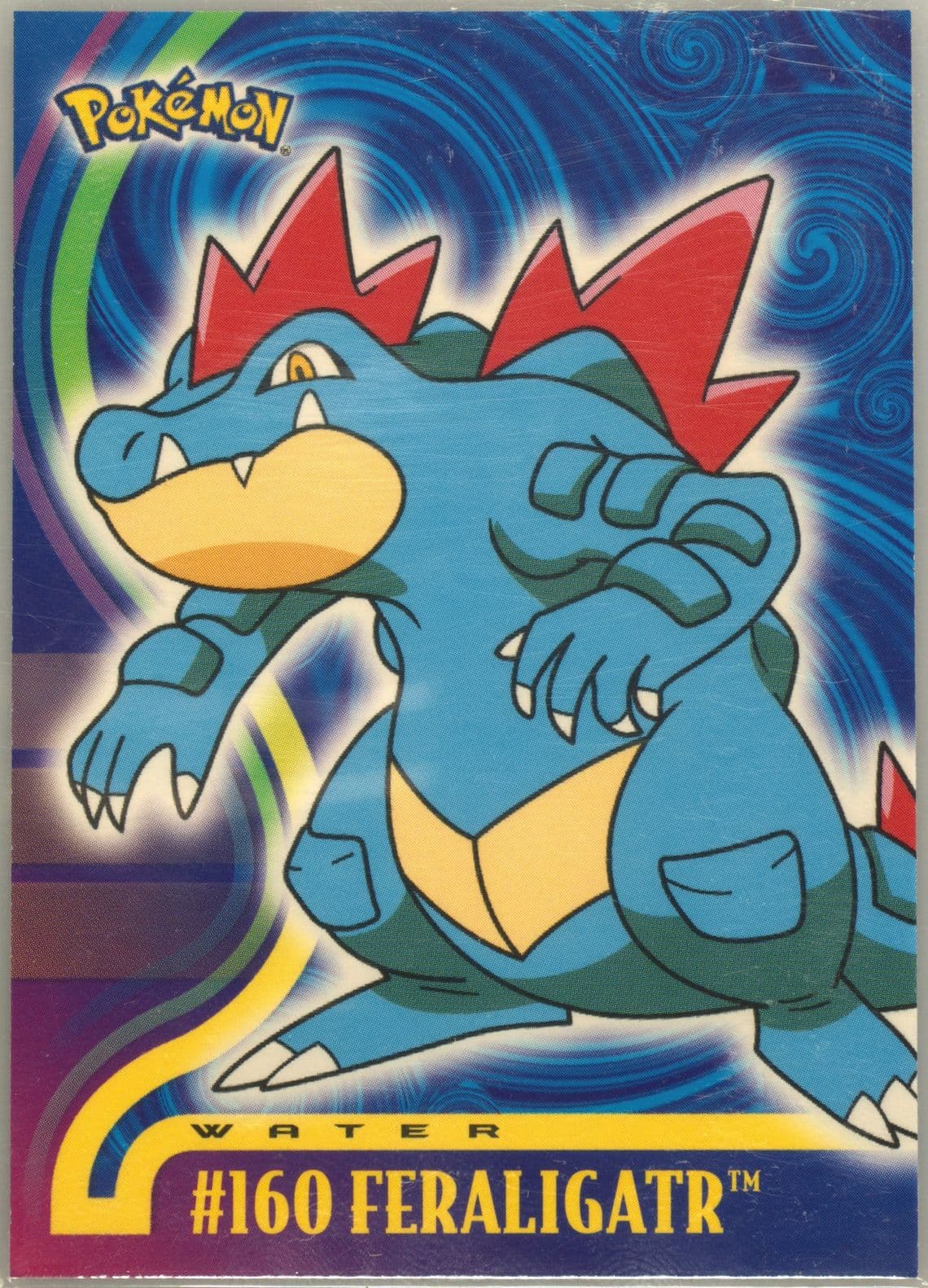 Feraligatr (160) 2001 Topps Pokemon Johto Series 1