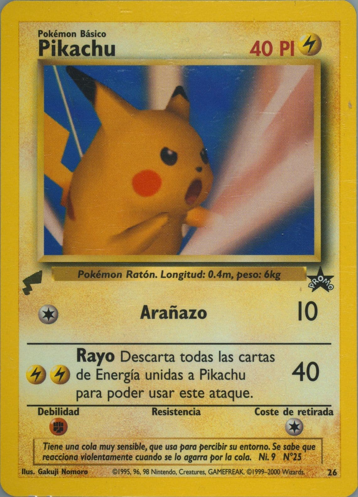 Snap Pikachu Spanish (26) 2000 Pokemon Pikachu World Collection