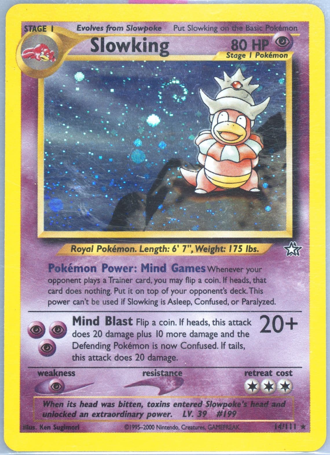 Slowking-Holo (14) 2000 Pokemon Neo Genesis