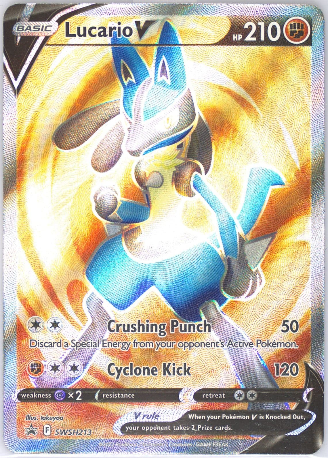 Full Art/Lucario V Lucario Vstar Premium Collection (213) 2022 Pokemon Swsh Black Star Promo