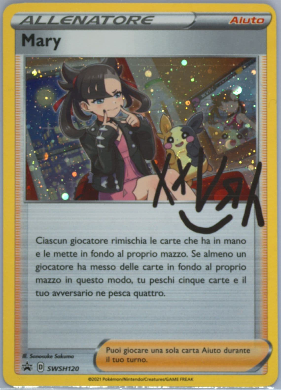 Mary-Holo Premium Tournament Collection-Italian (120) 2021 Pokemon Swsh Black Star Promo