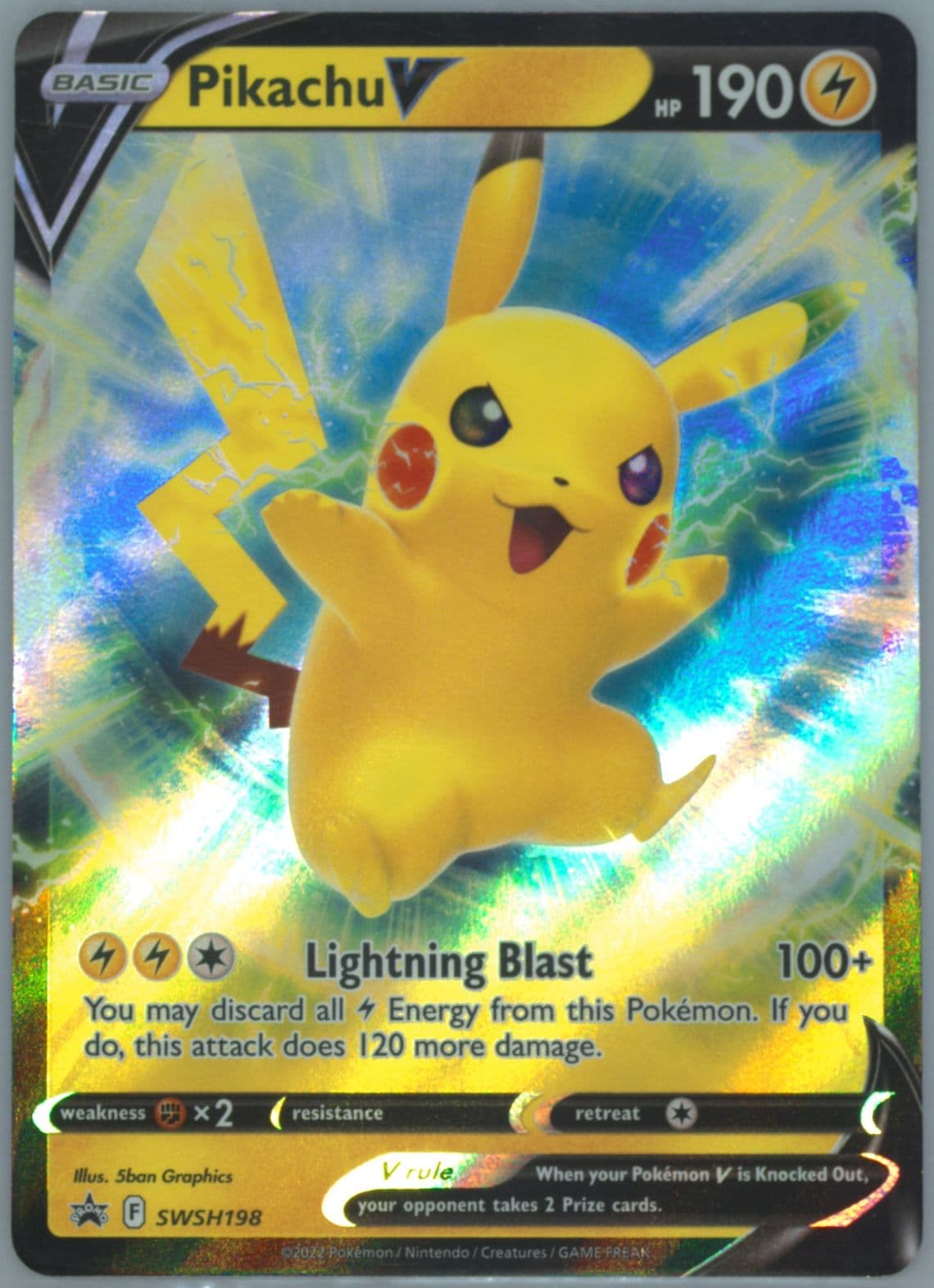 Pikachu V Pikachu V Box (198) 2022 Pokemon Swsh Black Star Promo