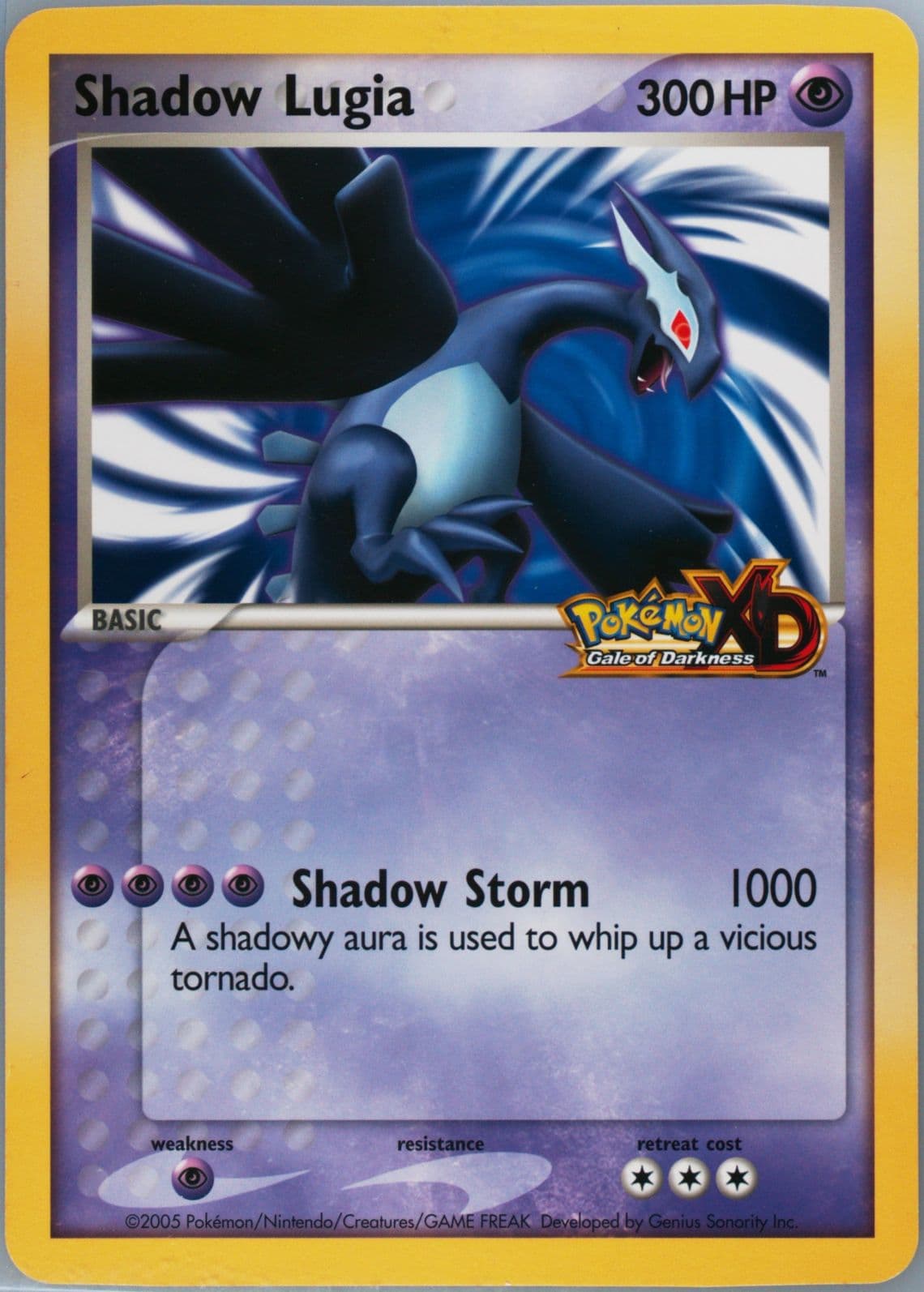 Shadow Lugia Jumbo-Pokemon XD Launch 2005 Pokemon Promo