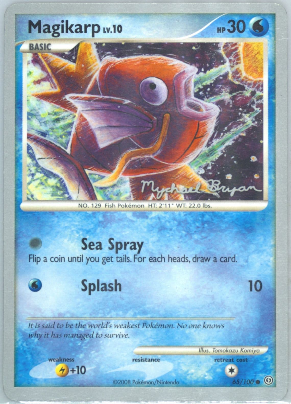 Magikarp Happy Luck (65) 2010 Pokemon World Championships Promo