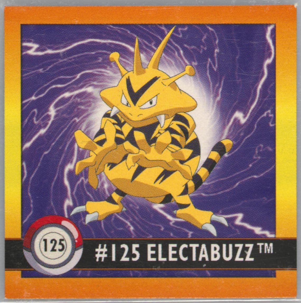 Electabuzz (125) 1999 Pokemon Stickers Series 1