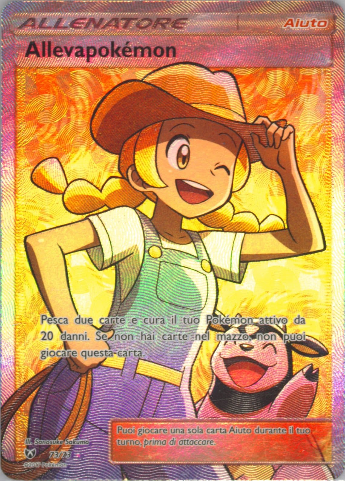 Full Art/Pokemon Breeder Italian (73) 2017 Pokemon Sun & Moon Shining Legends