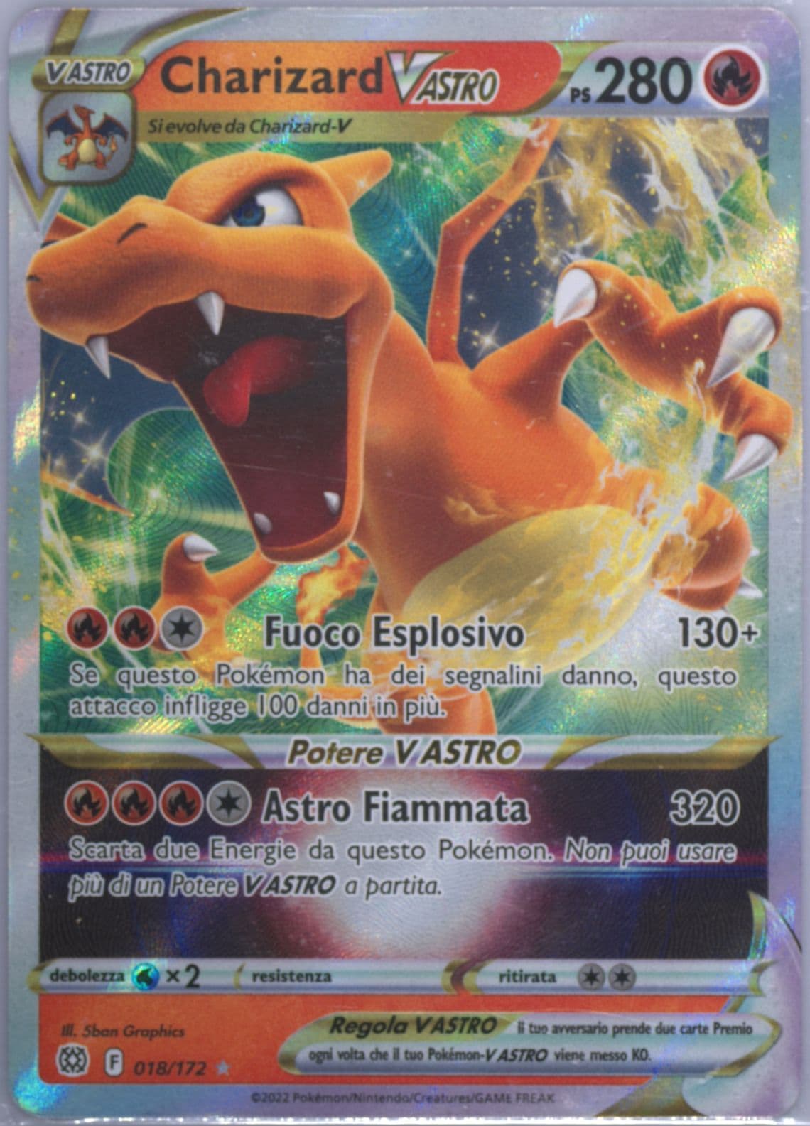 Charizard Vastro Italian (018) 2022 Pokemon Sword & Shield Brilliant Stars