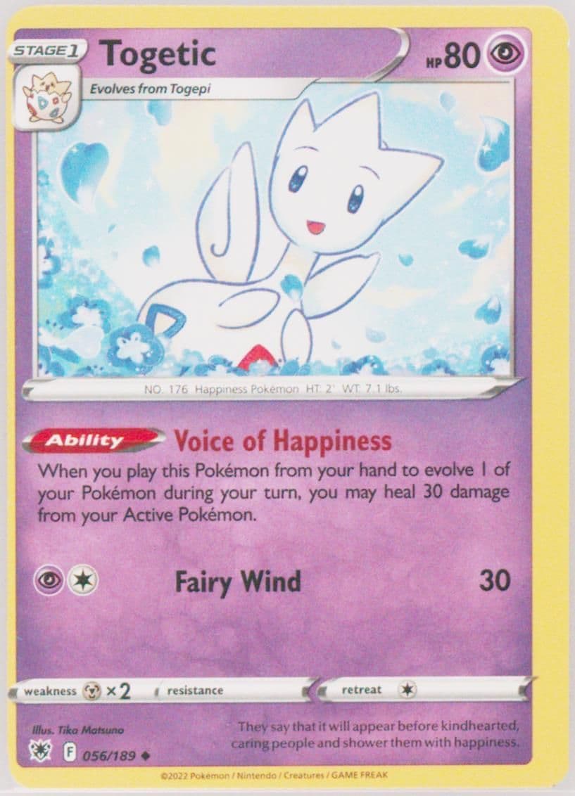 Togetic (056) 2022 Pokemon Sword & Shield Astral Radiance