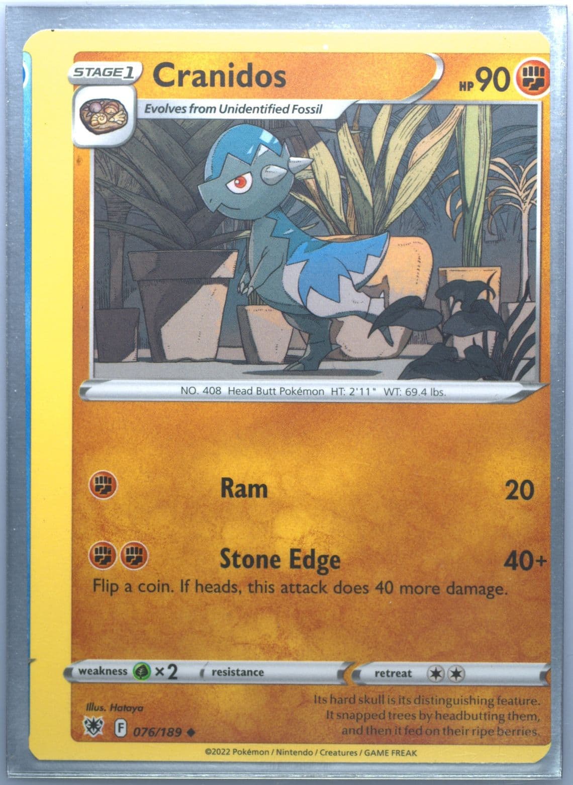 Cranidos (076) 2022 Pokemon Sword & Shield Astral Radiance