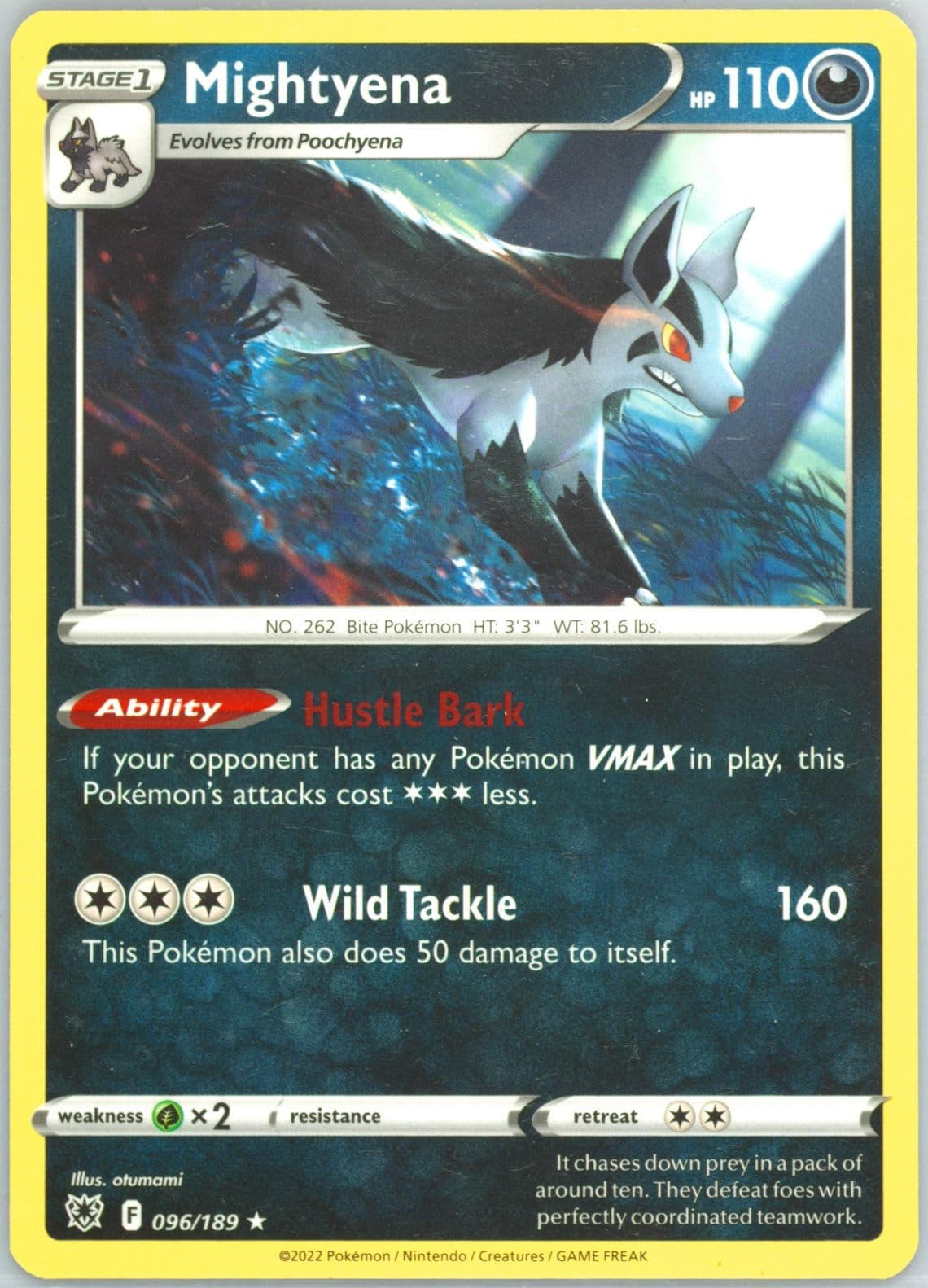 Mightyena (096) 2022 Pokemon Sword & Shield Astral Radiance