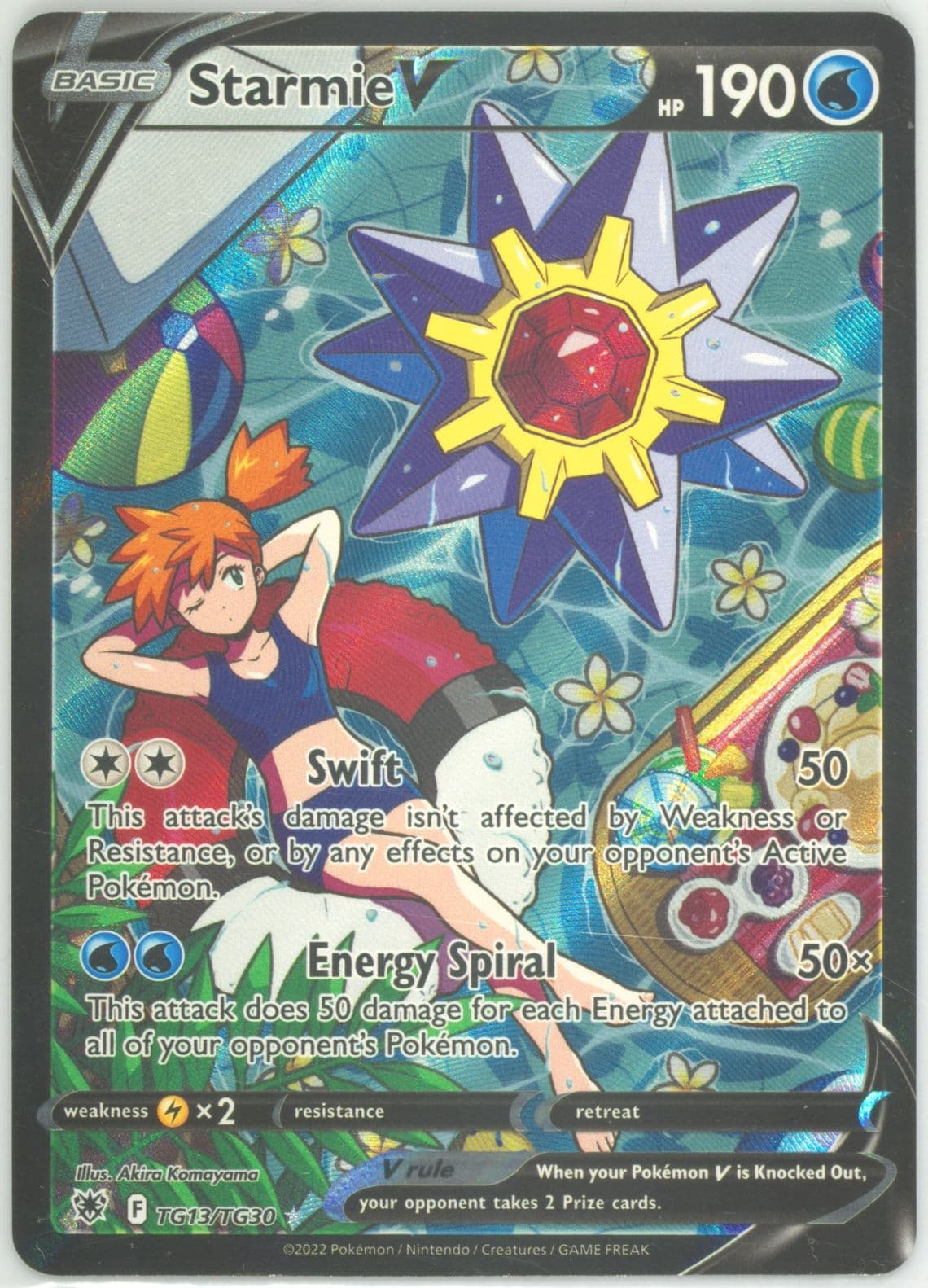 Full Art/Starmie V (TG13) 2022 Pokemon Sword & Shield Astral Radiance