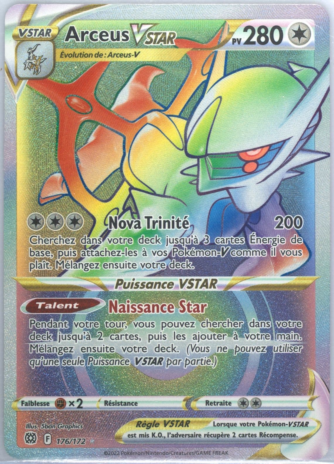 Full Art/Arceus Vstar French-Secret (176) 2022 Pokemon Sword & Shield Brilliant Stars