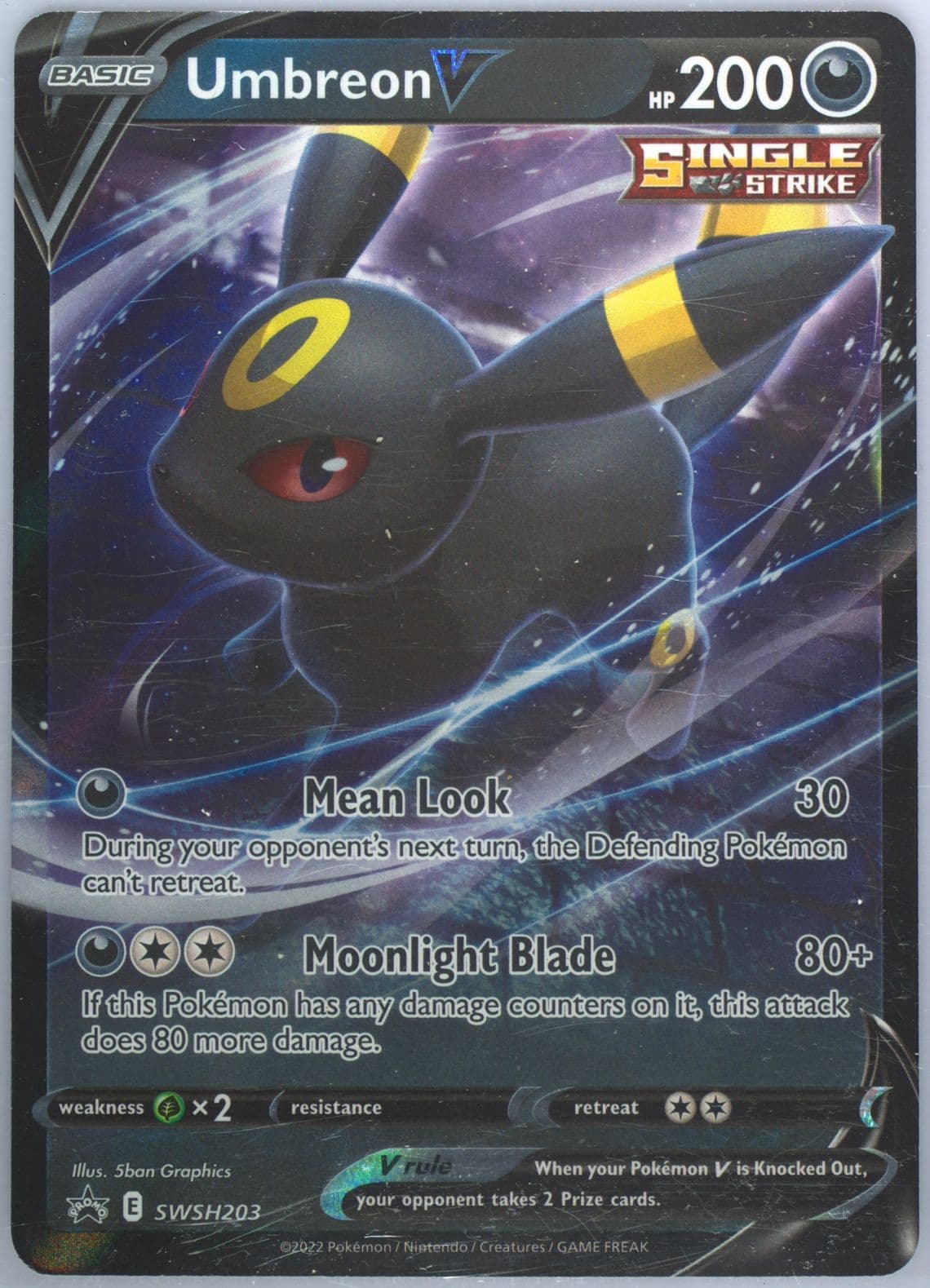 Umbreon V V Heroes Tins-Spanish (203) 2022 Pokemon Swsh Black Star Promo