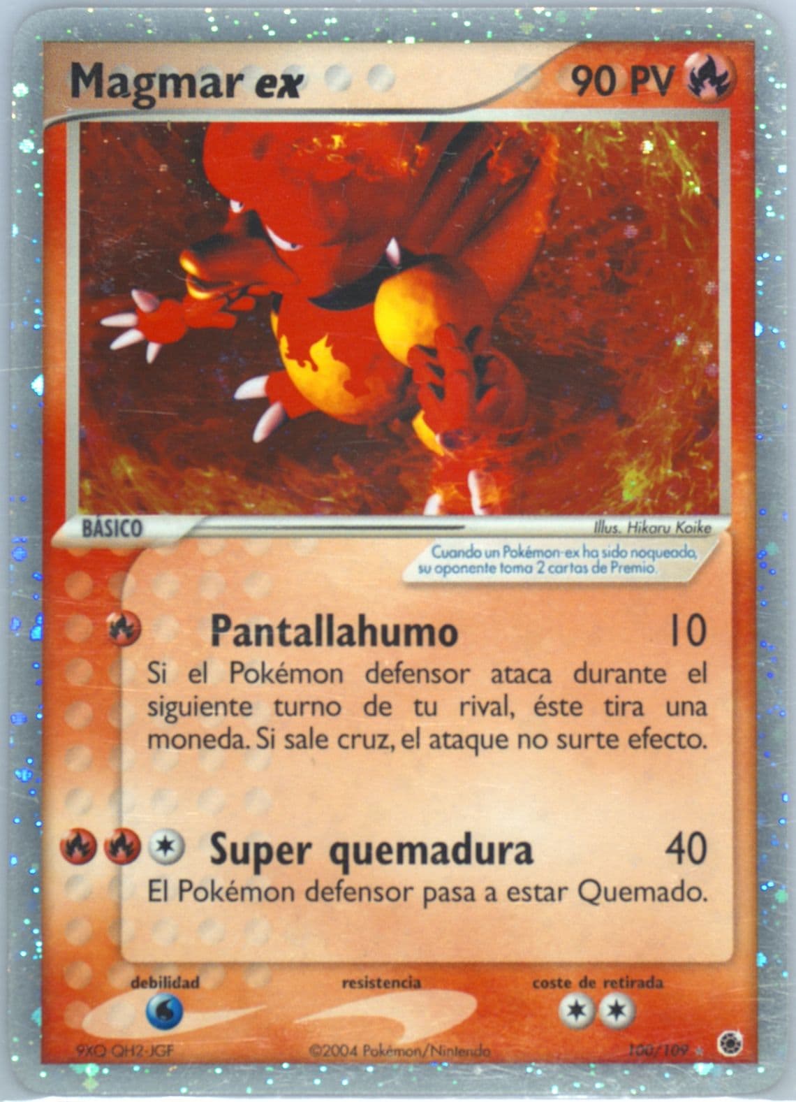 Magmar EX-Holo (100) 2004 Pokemon Spanish EX Ruby & Sapphire
