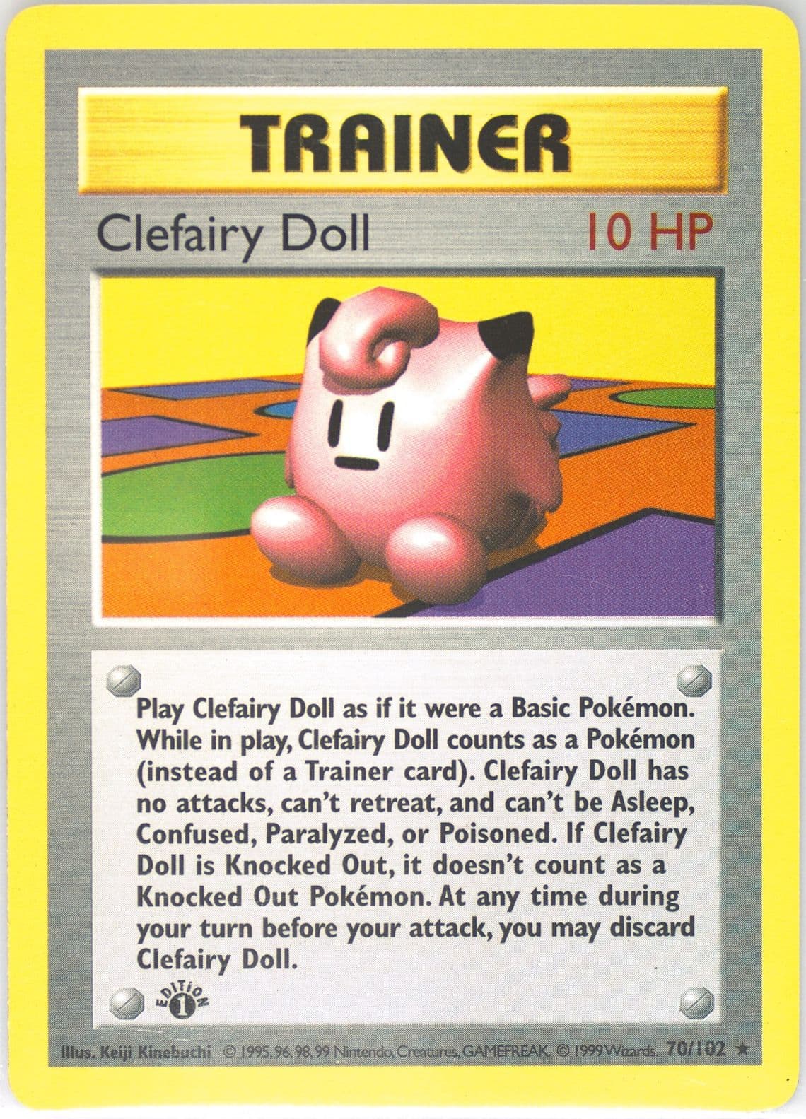 Clefairy Doll 1st Edition (70) 1999 Pokemon Game