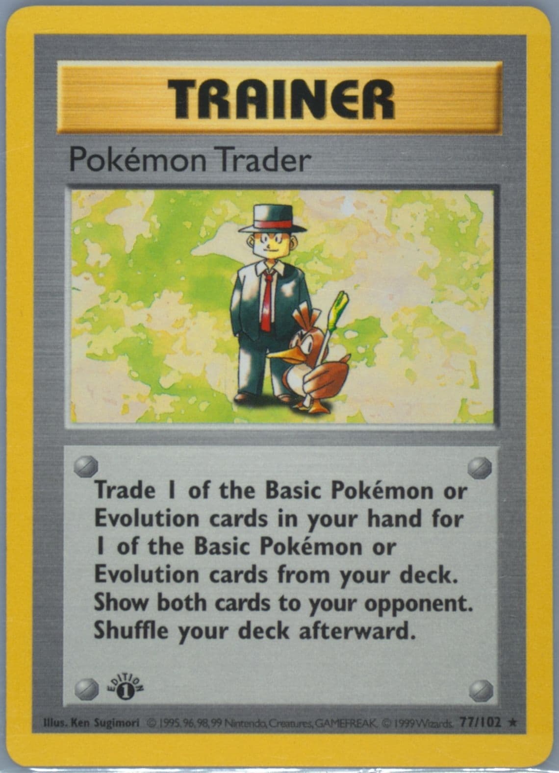 Pokemon Trader 1st Edition (77) 1999 Pokemon Game