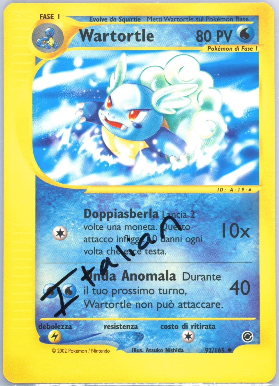 Wartortle Italian (92) 2002 Pokemon Expedition