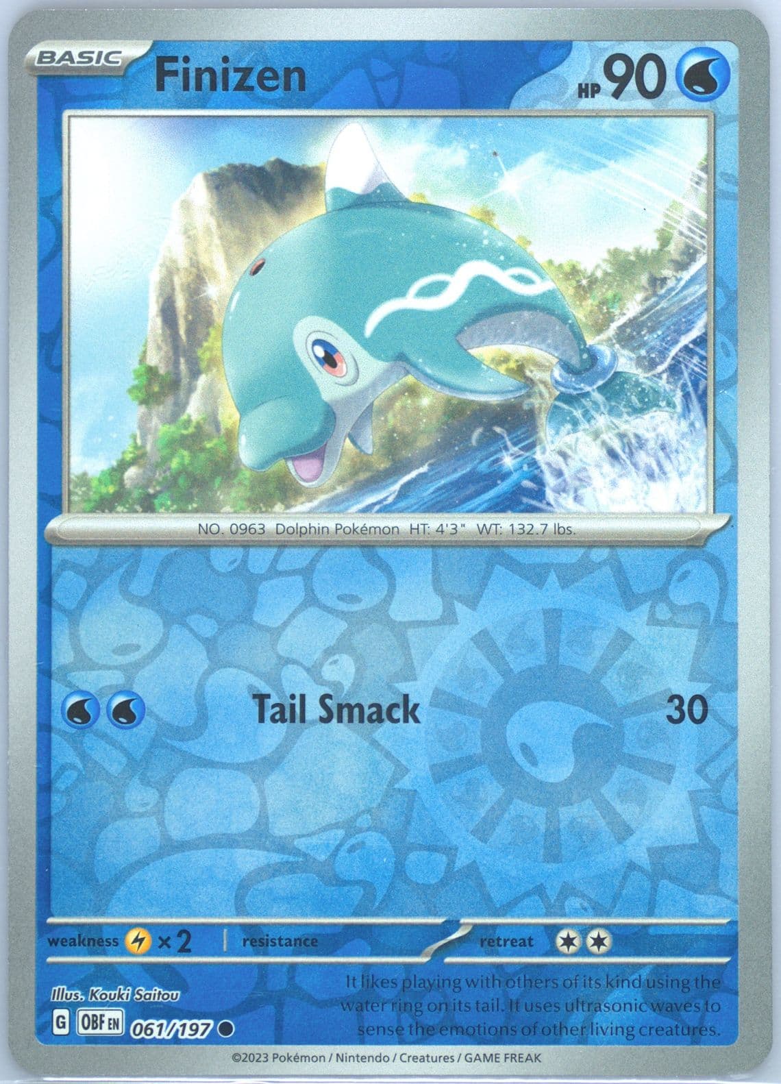 Finizen Reverse Holo (061) 2023 Pokemon Obf EN-Obsidian Flames