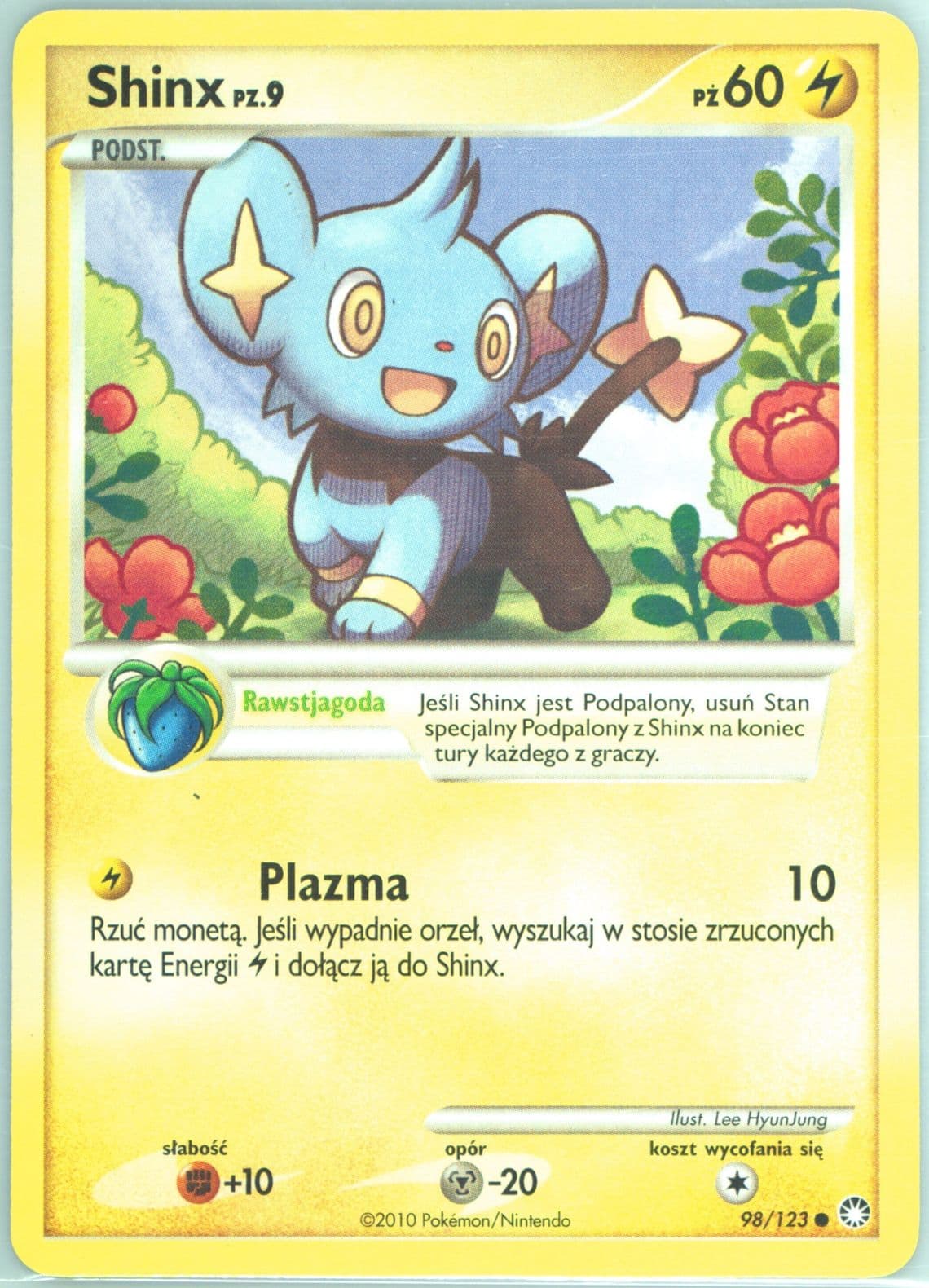 Shinx (98) 2012 Pokemon Polish Diamond & Pearl Mysterious Treasures