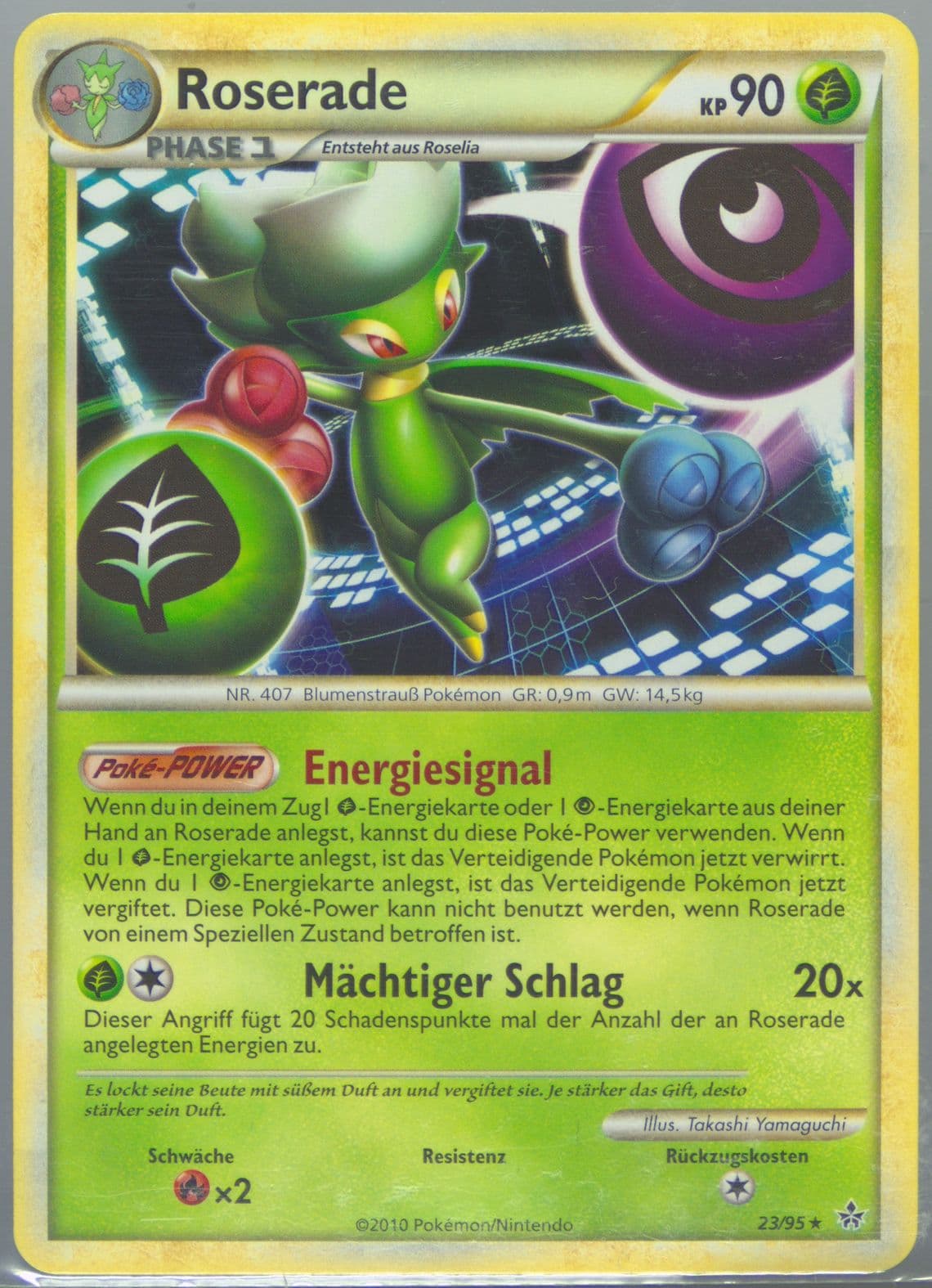 Roserade German (23) 2010 Pokemon Heartgold & Soulsilver Unleashed