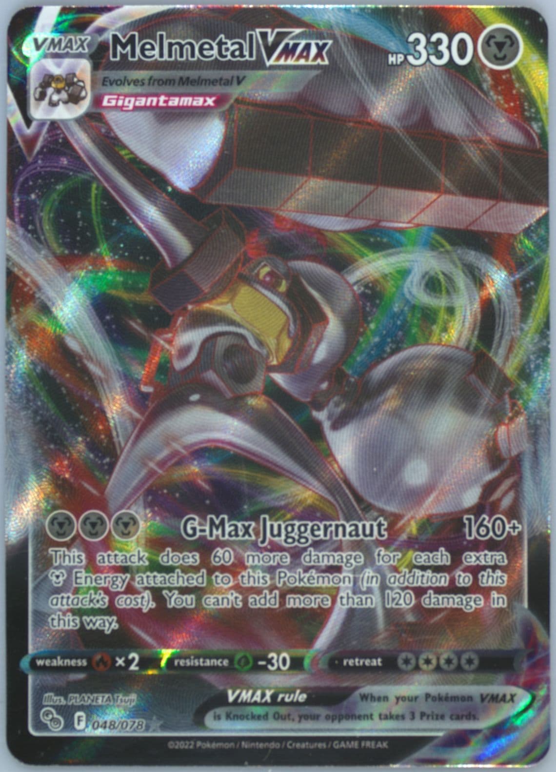 Full Art/Melmetal Vmax (048) 2022 Pokemon Go Chinese