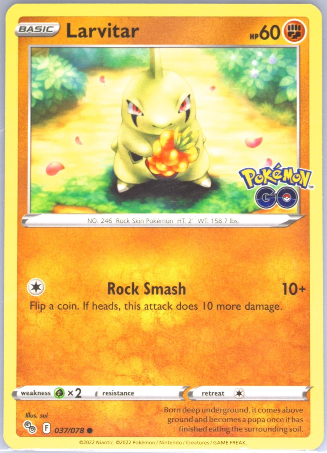 Larvitar (037) 2022 Pokemon Go