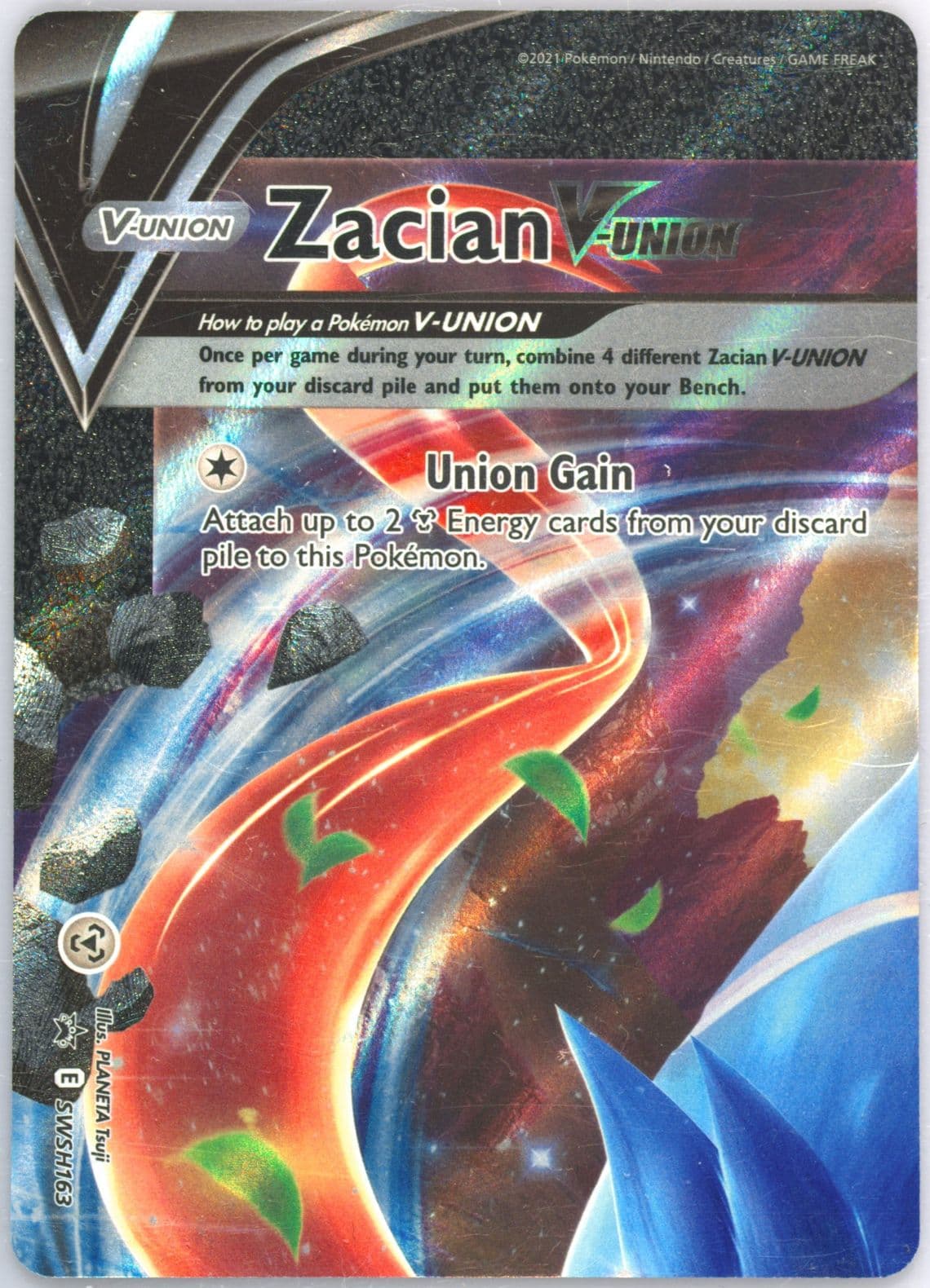 Zacian V-Union Zacian V-Union Special Collection (163) 2021 Pokemon Swsh Black Star Promo