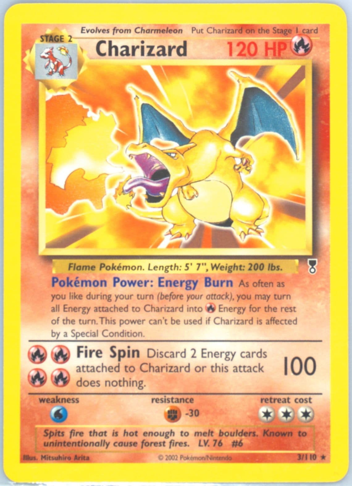 Charizard (3) 2002 Pokemon Legendary Collection