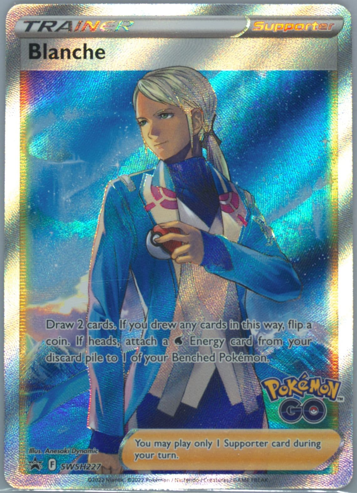 Full Art/Blanche Pokemon Go Special Collection-Team Mystic (227) 2022 Pokemon Swsh Black Star Promo