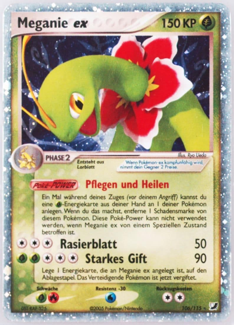 Meganie EX-Holo German (106) 2005 Pokemon EX Unseen Forces