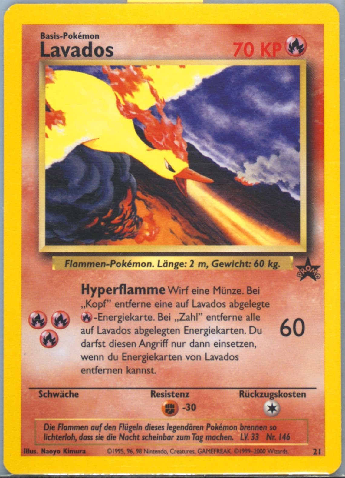 Lavados German (21) 2000 Pokemon Promo Black Star