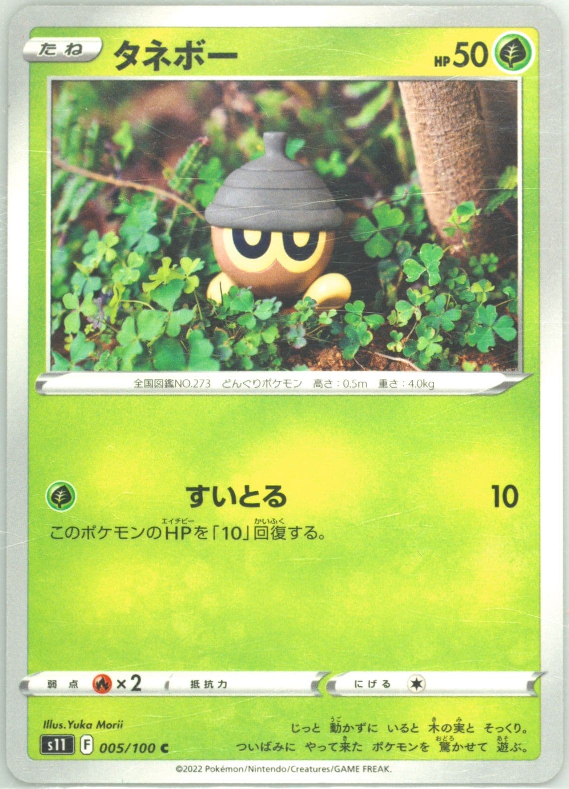 Seedot (005) 2022 Pokemon Japanese Sword & Shield Lost Abyss