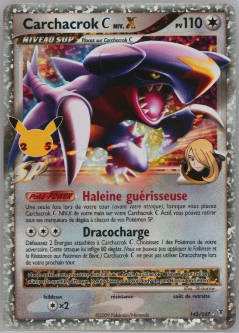 Carchacroc C Niv.X-Holo French (145) 2021 Pokemon Celebrations Classic Collection