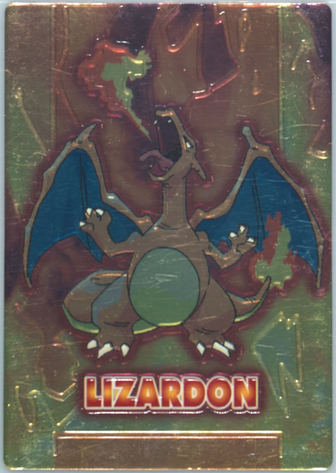 Lizardon Embossed 1999 Pokemon Japanese Meiji Promo
