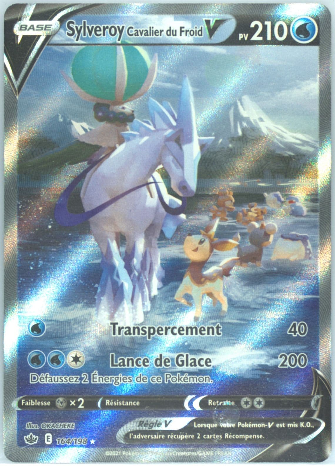 Full Art/Sylveroy Cavalier Du Froid V French (164) 2021 Pokemon Sword & Shield Chilling Reign