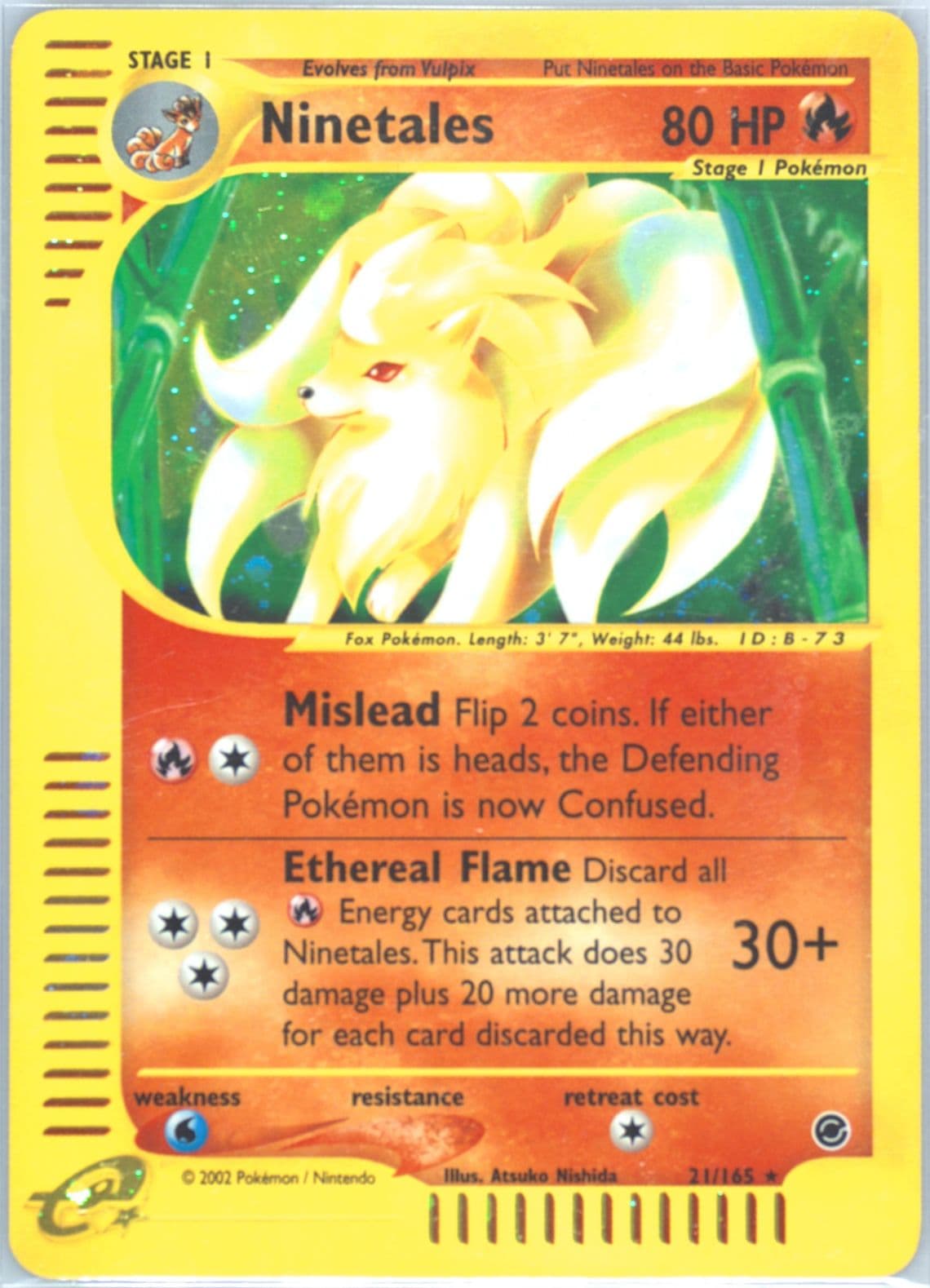 Ninetales-Holo (21) 2002 Pokemon Expedition