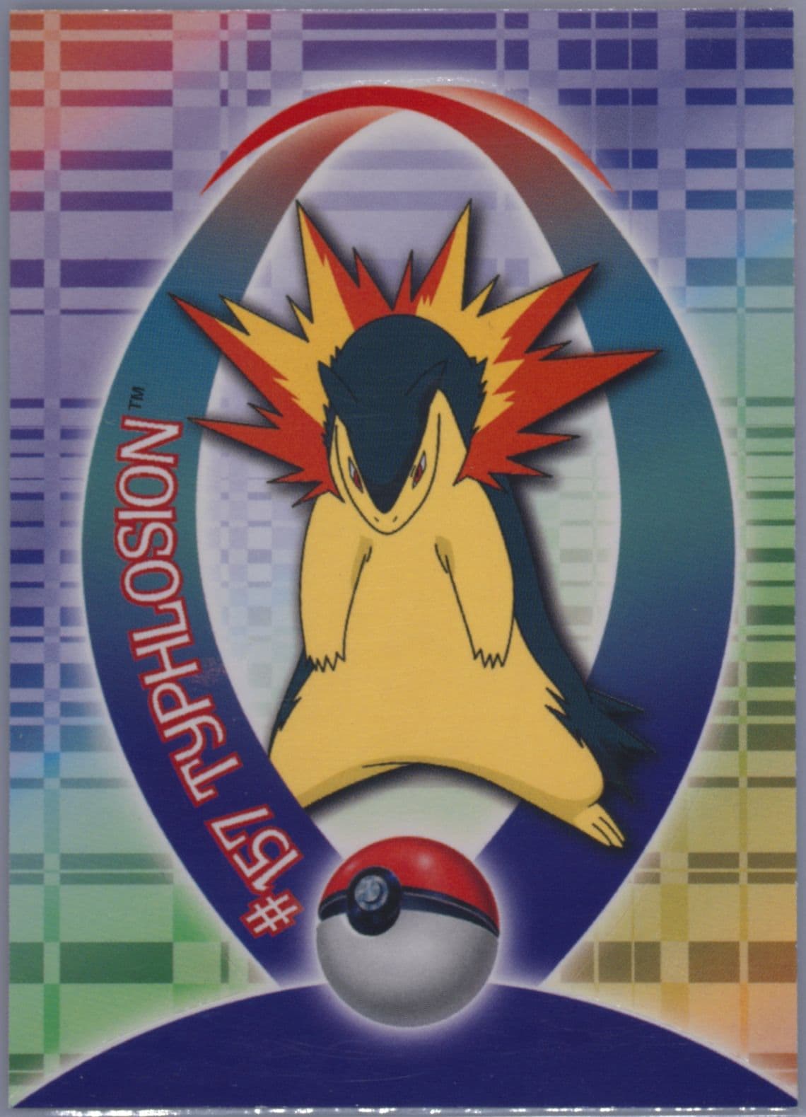 Typhlosion (6) 2001 Topps Pokemon Johto Series 1 Sticker Cards