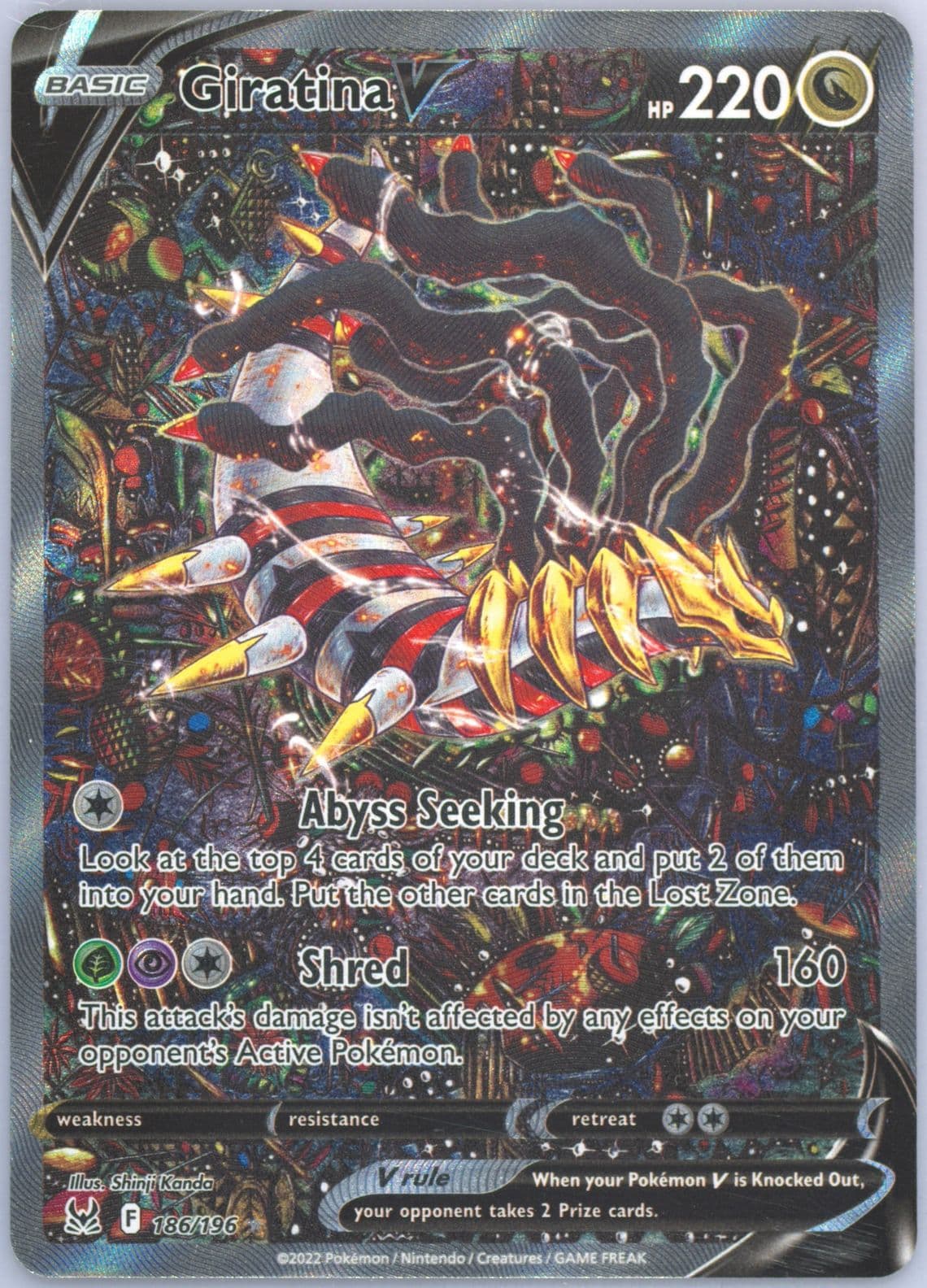 Full Art/Giratina V (186) 2022 Pokemon Sword & Shield Lost Origin