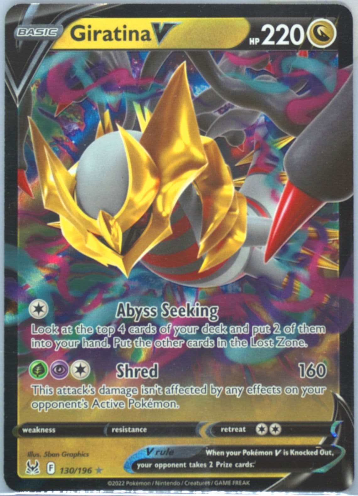 Giratina V (130) 2022 Pokemon Sword & Shield Lost Origin