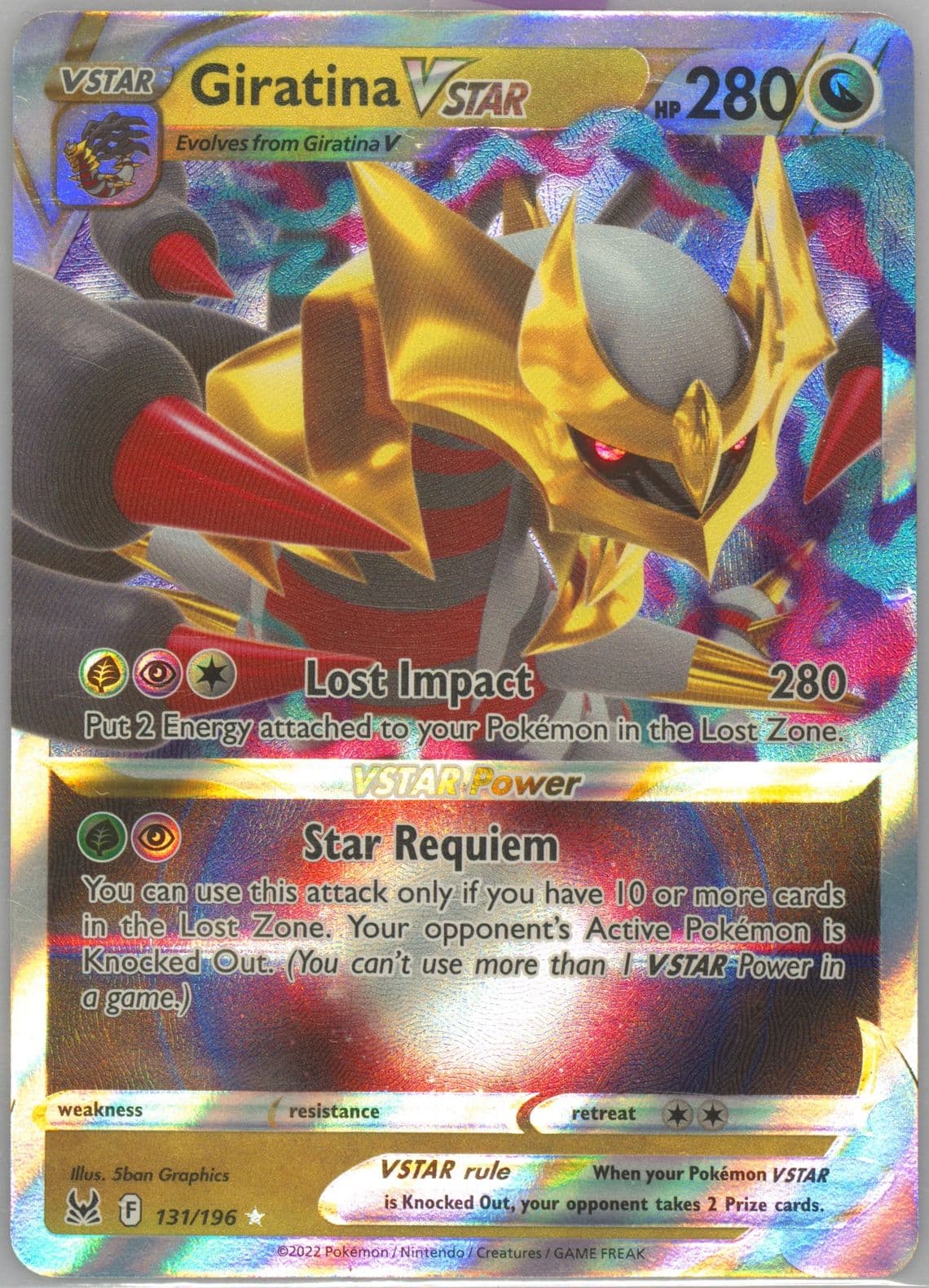 Giratina Vstar (131) 2022 Pokemon Sword & Shield Lost Origin