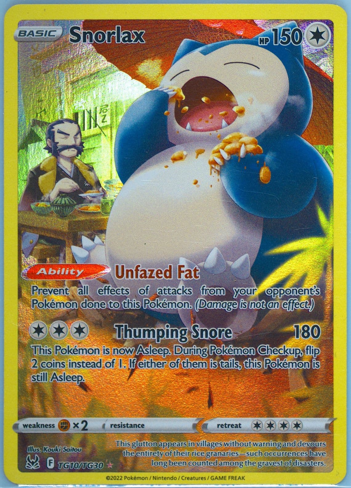 Full Art/Snorlax (TG10) 2022 Pokemon Sword & Shield Lost Origin