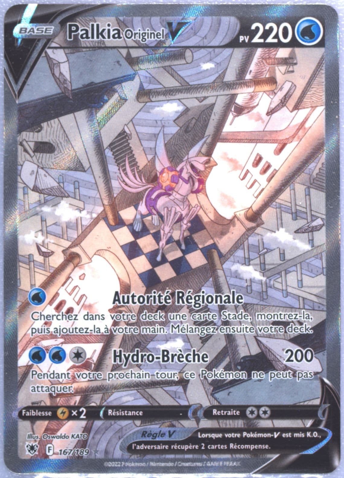 Full Art/Palkia Originel V French (167) 2022 Pokemon Sword & Shield Astral Radiance