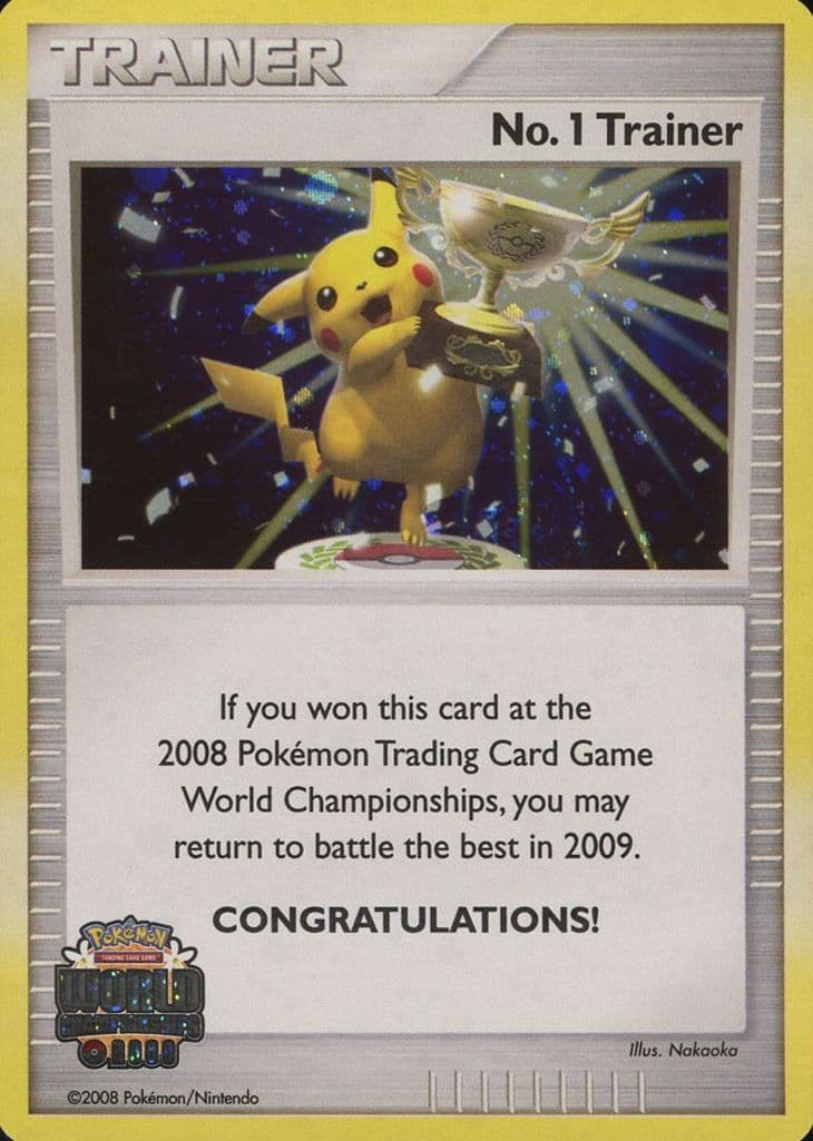 No. 1 Trainer 2008 Pokemon World Championships Promo