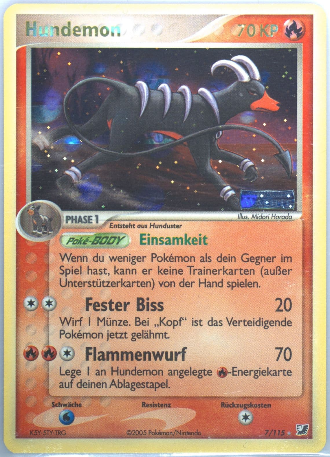 Hundemon-Reverse Foil German (7) 2005 Pokemon EX Unseen Forces