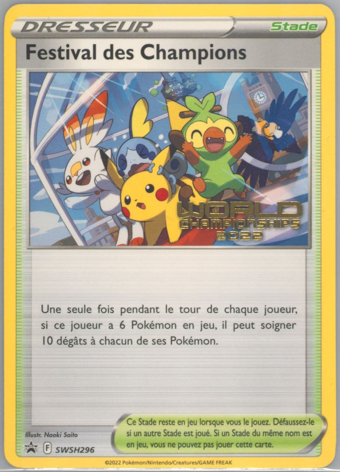 Champions Festival World Championships 2022-French (296) 2022 Pokemon Swsh Black Star Promo