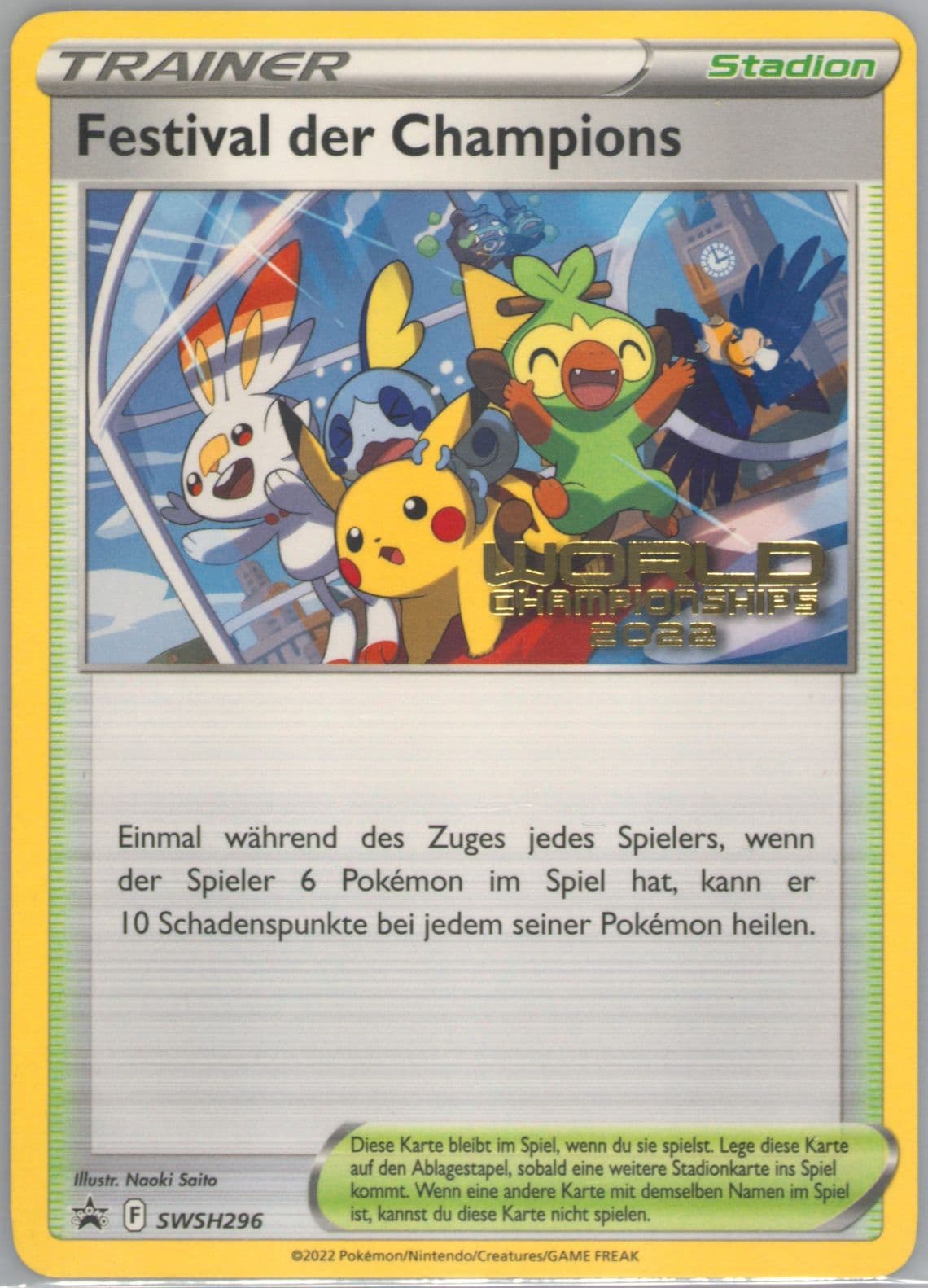 Champions Festival World Championships 2022-German (296) 2022 Pokemon Swsh Black Star Promo