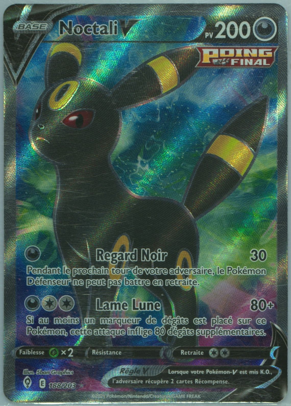 Full Art/Noctali V French (188) 2021 Pokemon Sword & Shield Evolving Skies